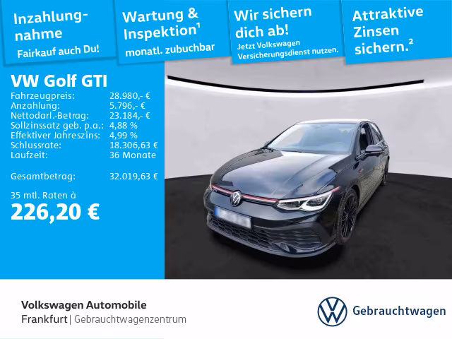 Volkswagen Golf VIII GTI CLUBSPORT EDITION 45 2.0 TSI AKRA