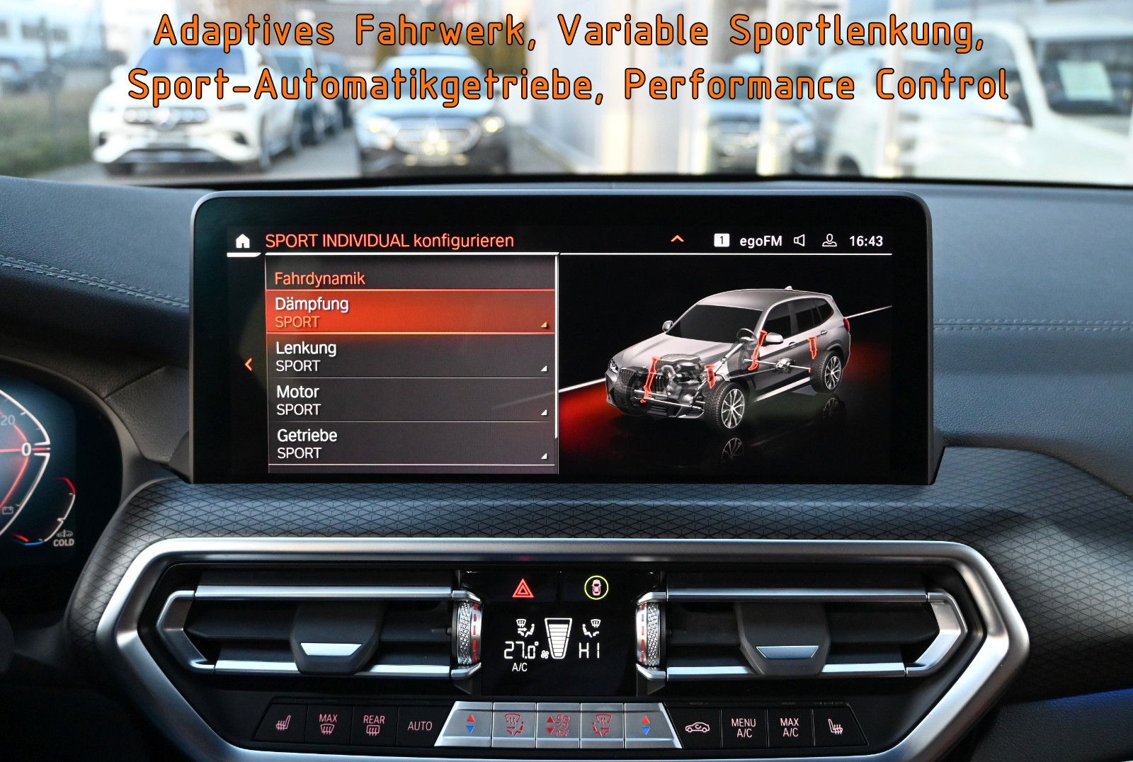 Fahrzeugabbildung BMW X3 xDrive30d M-Sport °ACC°AHK°M-SITZE°STANDHZ°HK