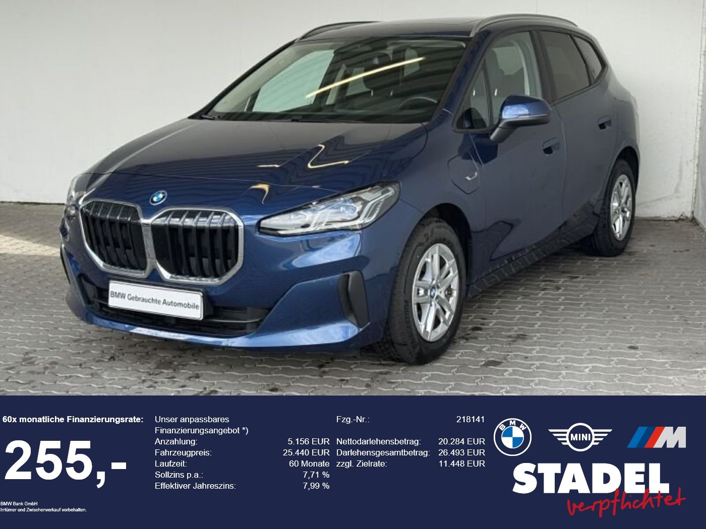 BMW 225e xDrive Active Tourer Navi.LED.Pano.RüKam