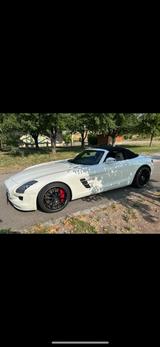 Mercedes-Benz SLS AMG 6,3 V8 Scheckheft  KD/Reifen neu - weiße Mercedes-Benz SLS AMG