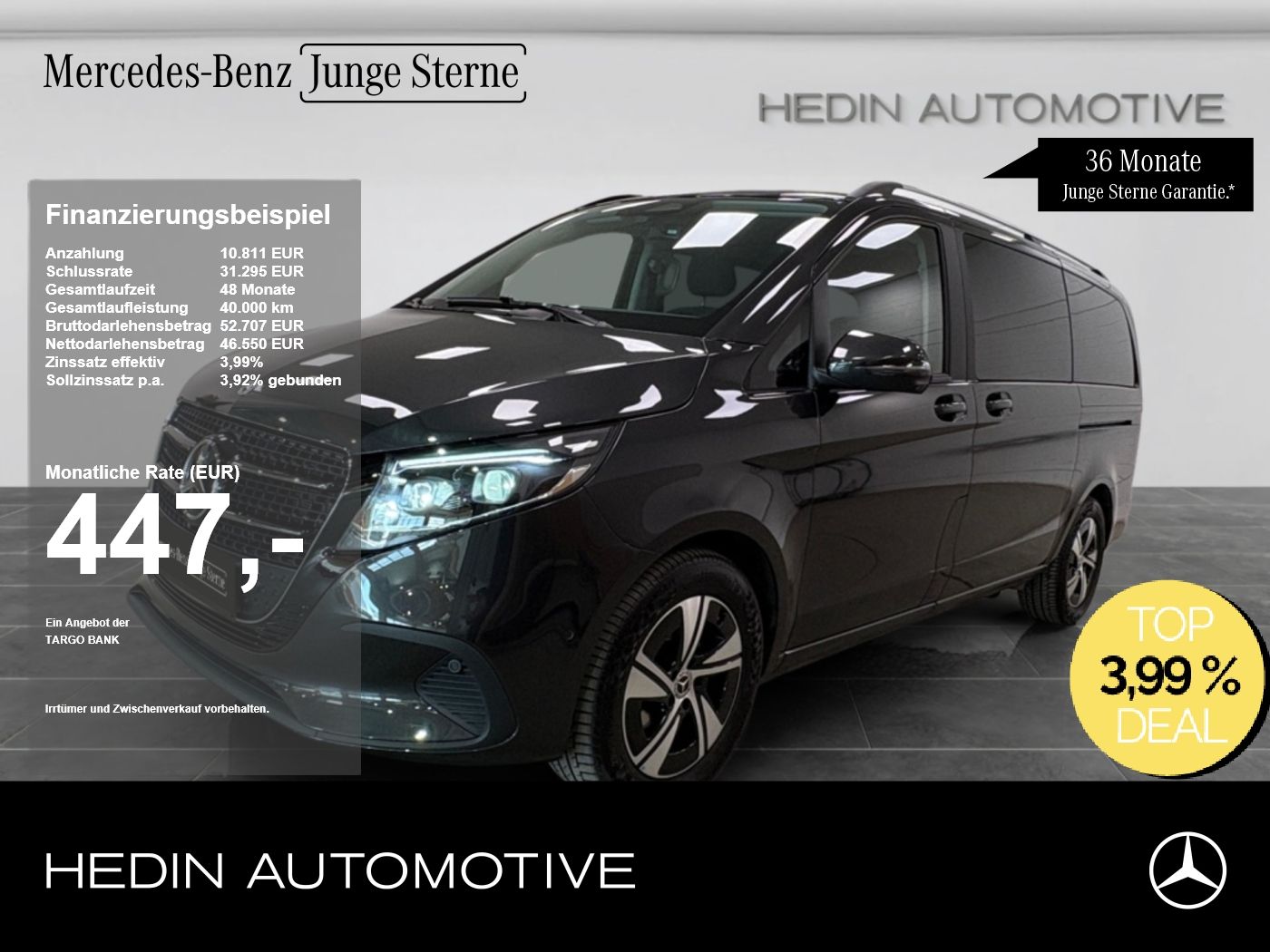 Mercedes-Benz V 220 d STYLE Lang STHZ AHK DISTR 360° NAVI SHZ