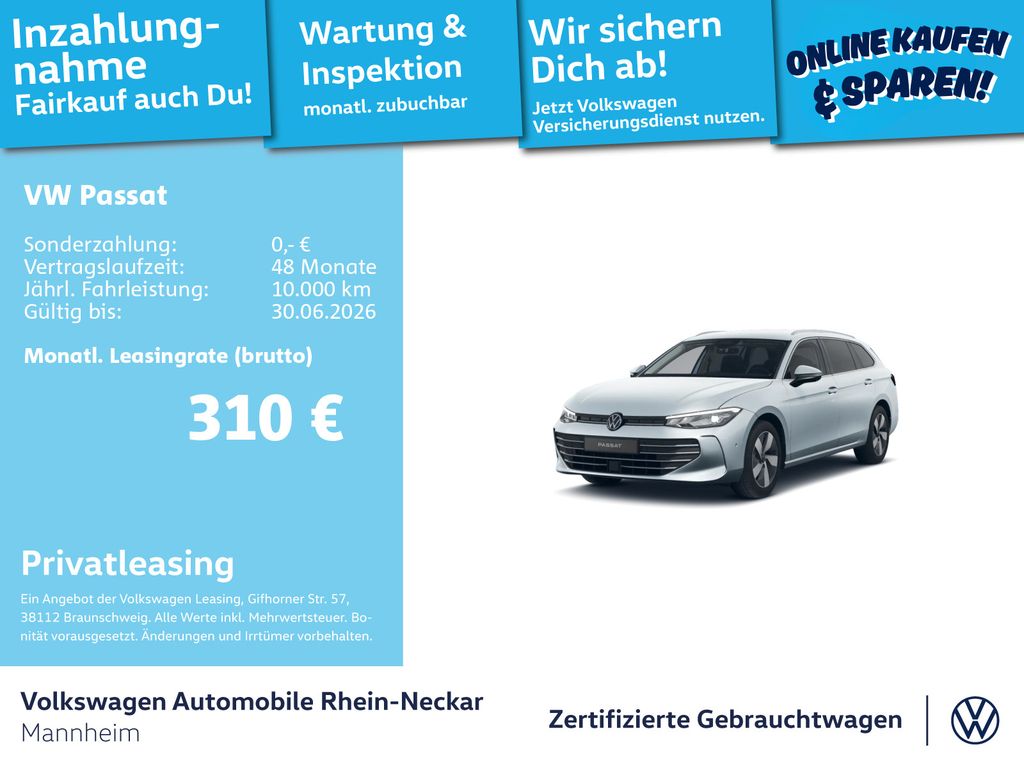 Passat Business 1.5 eTSI DSG Navi AHK Kamera uvm