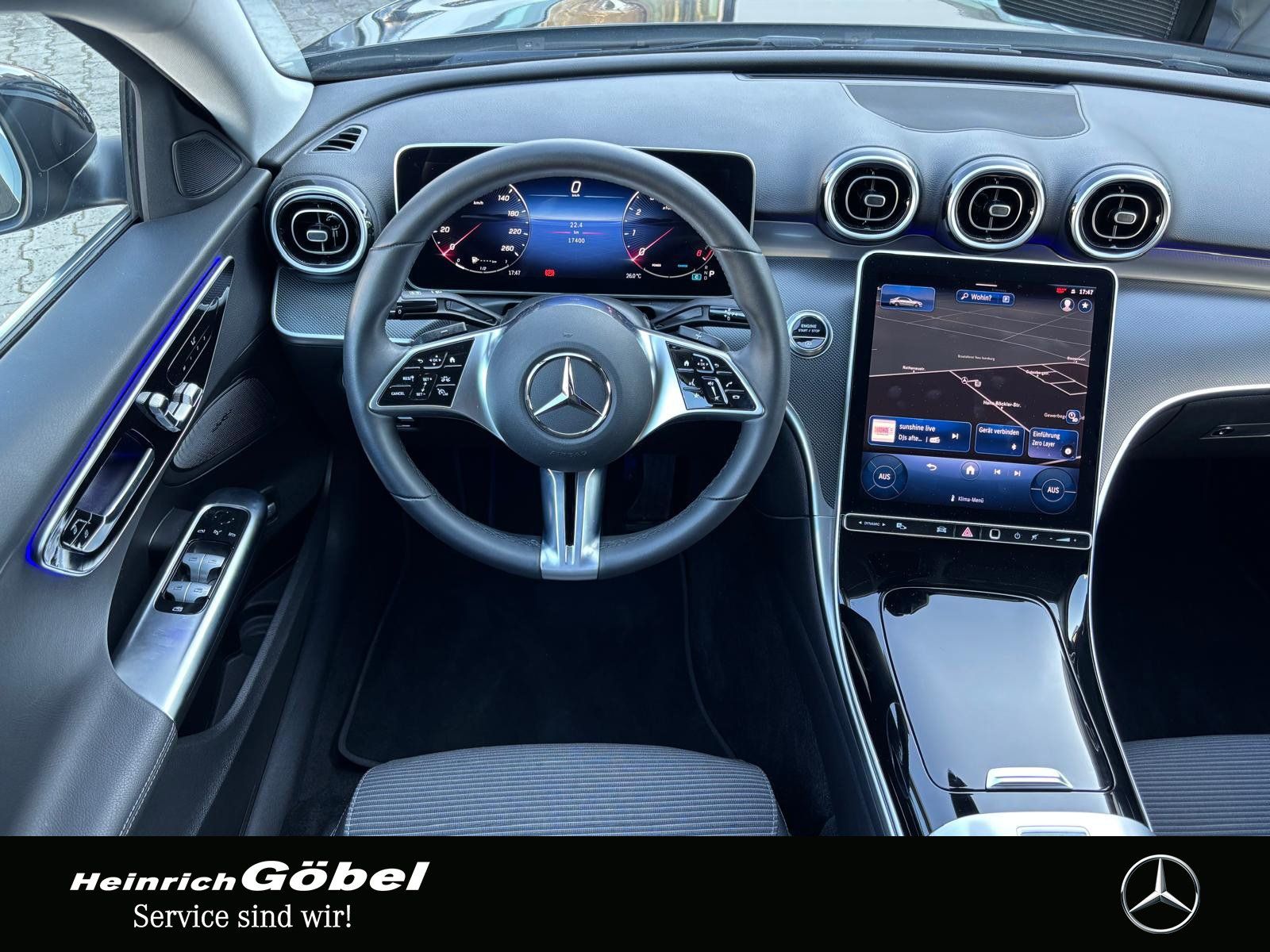 Fahrzeugabbildung Mercedes-Benz C 200 AVA-ADV+ 360°KAM WP LED AMB-BEL VZA MEM-SI