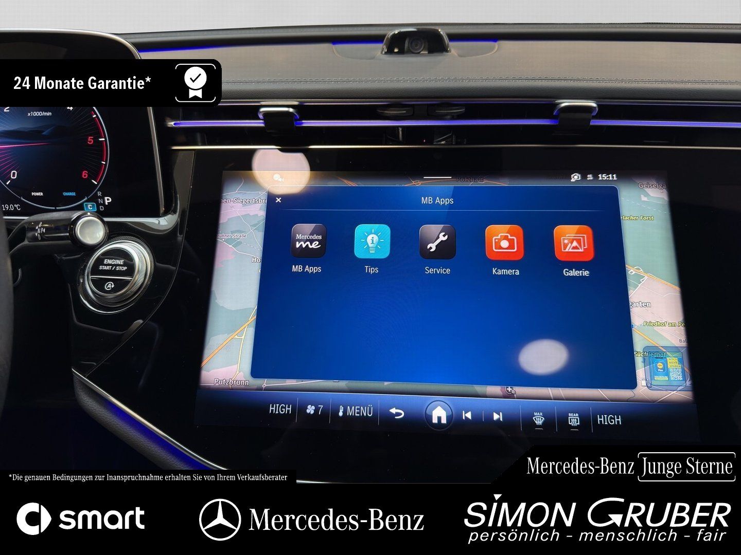 Fahrzeugabbildung Mercedes-Benz E 220 d AMG Night Pano Superscreen Burm 20 Zoll