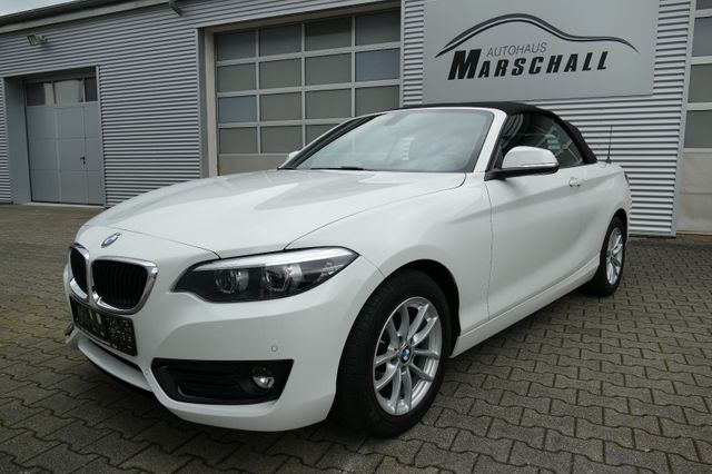 BMW 218i Cabrio Advantage 1.Hd. SHZ DAB Navi PDC vo+