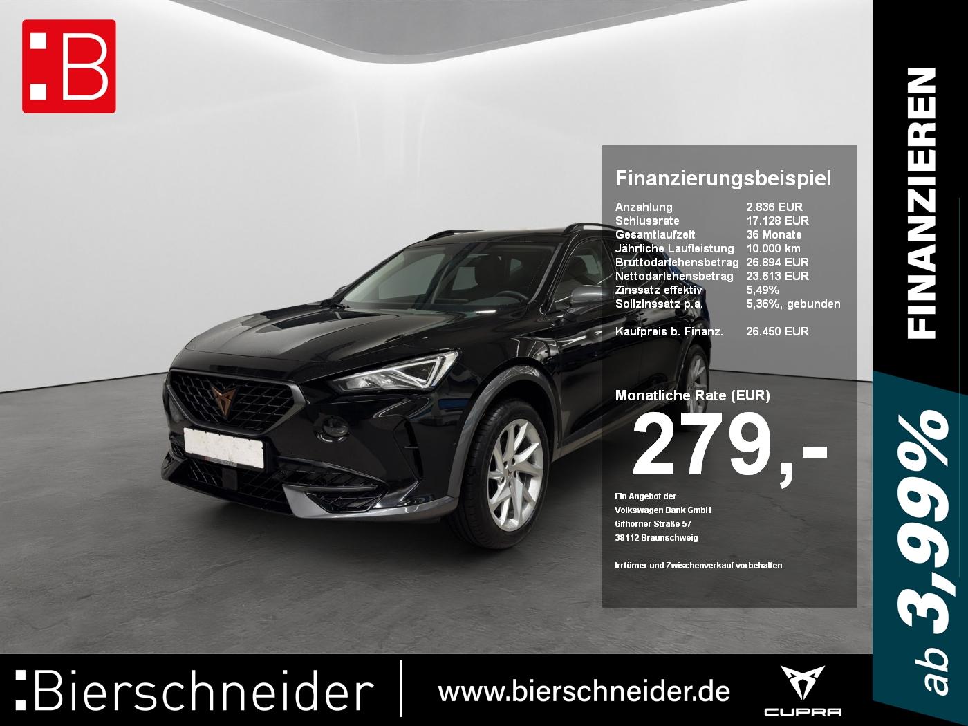 Cupra Formentor 1.5 TSI DSG KAMERA+PARKLENK+ACC+LED+FU