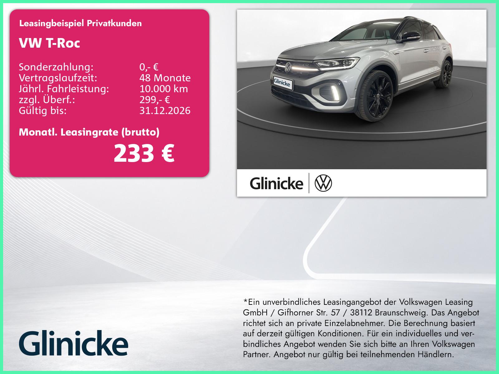 Volkswagen T-Roc 1.5 TSI R-Line Matrix LM 19" Navi RFK ACC 