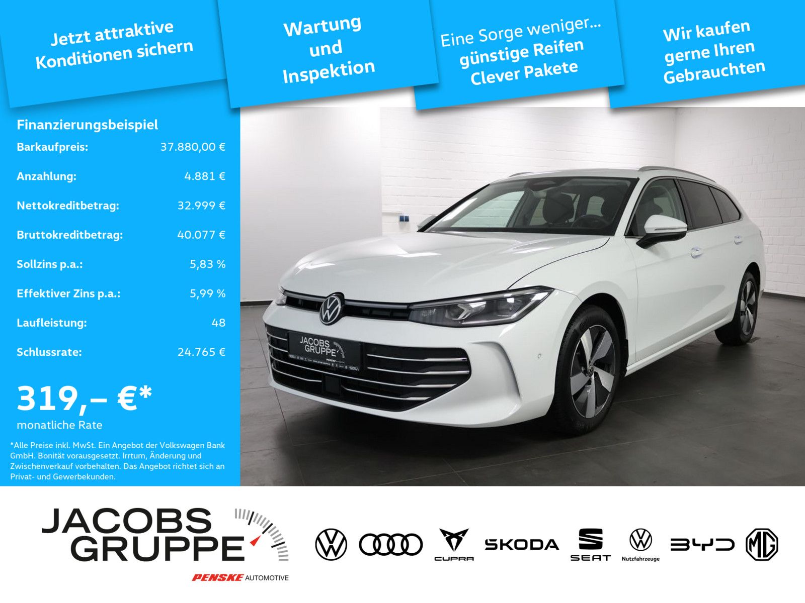 Volkswagen Passat Variant 1.5 eTSI Business DSG Navi Matrix