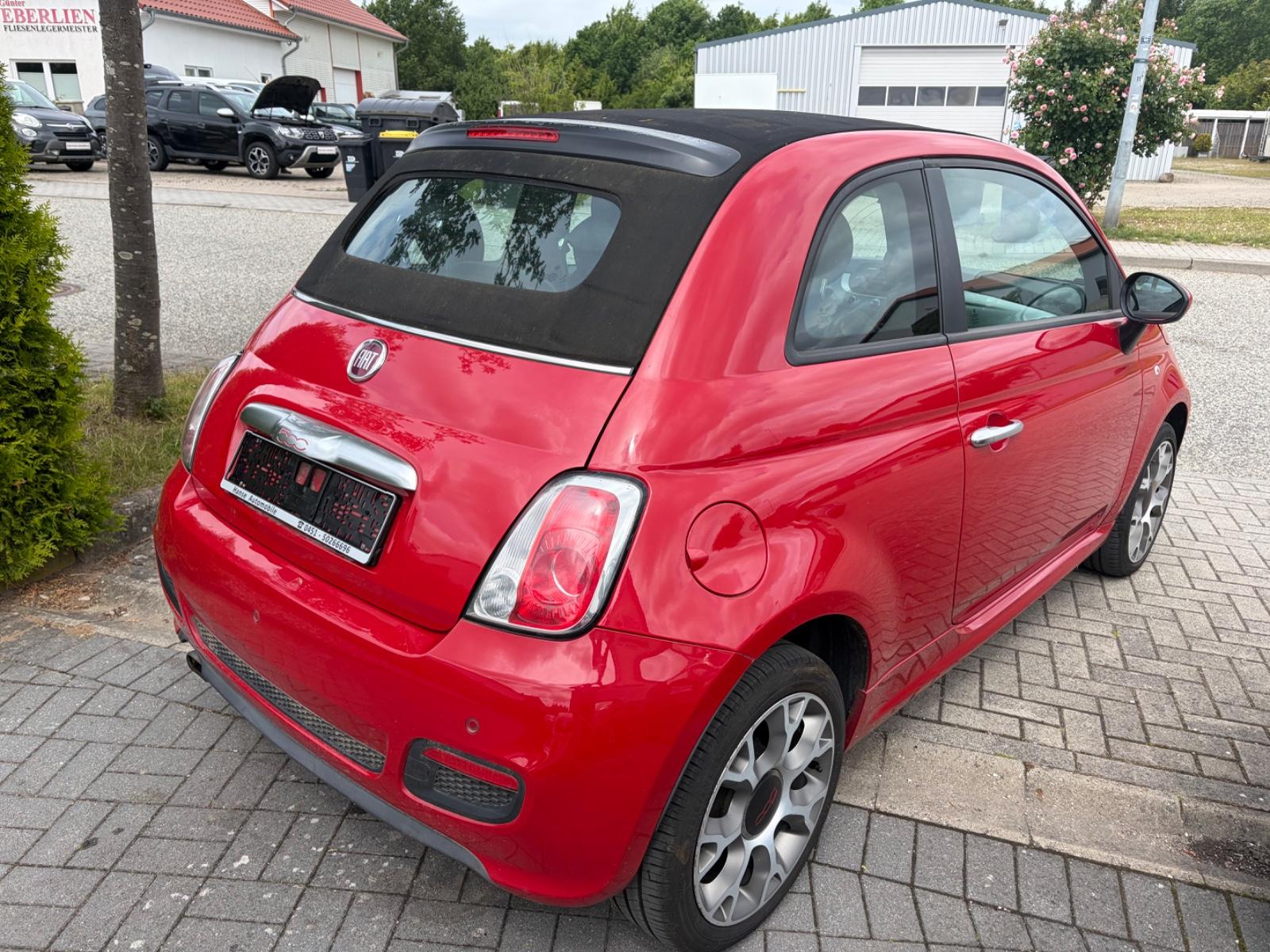 Fiat 500C 1.2 Sport-Klima-1.Hd.-Teilleder-Alu-PDC-