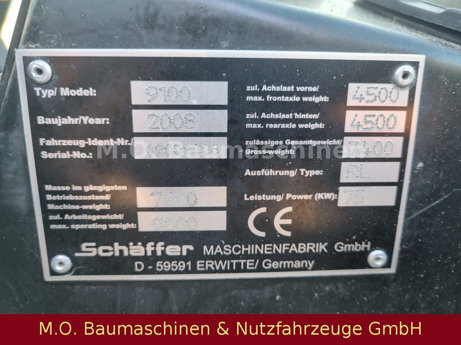 Fahrzeugabbildung Schäffer 9100Z / Palettengabel