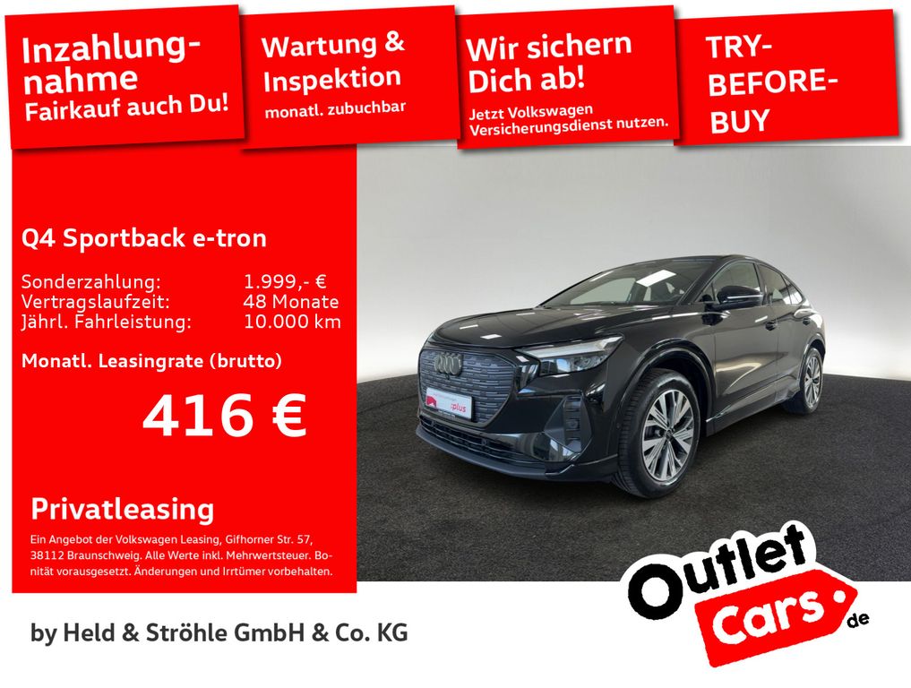 Audi Q4 Sportback e-tron 35 BLACK KAM LED NAVI+ SHZ