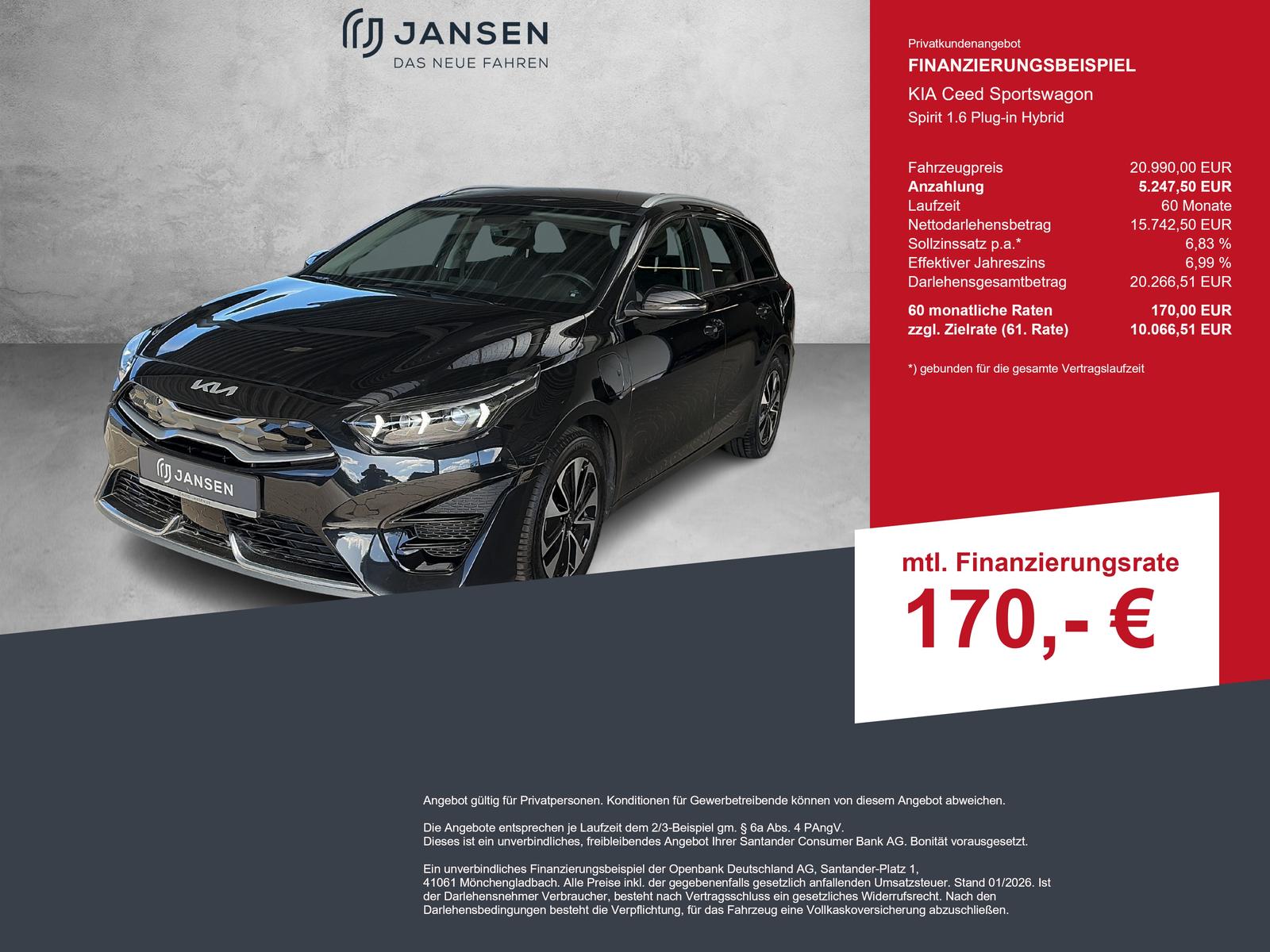 Kia Ceed Sportswagon Spirit 1.6 Plug-in Hybrid