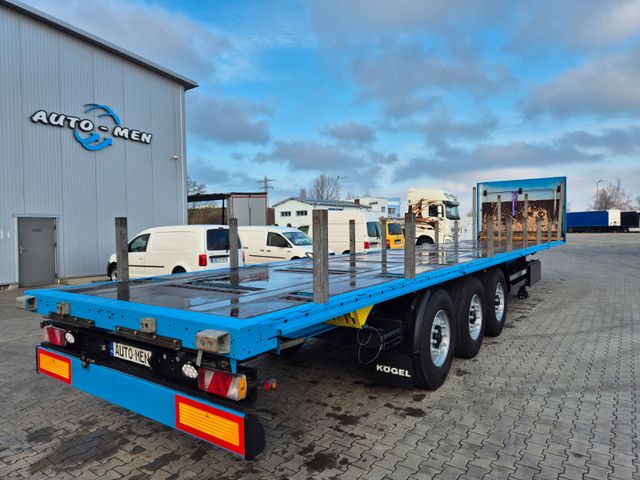 Kögel SN24 Stahl Transport  Rungen Liftachse Platform