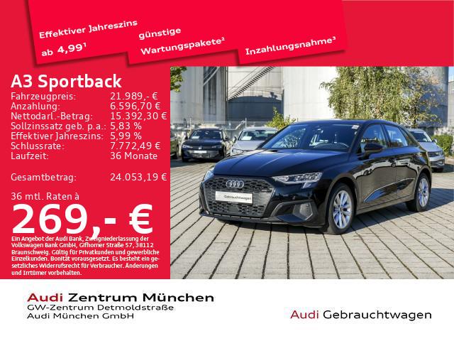 Audi A3 Sportback 30 TFSI S tronic Virtual+/Navi+/Sit