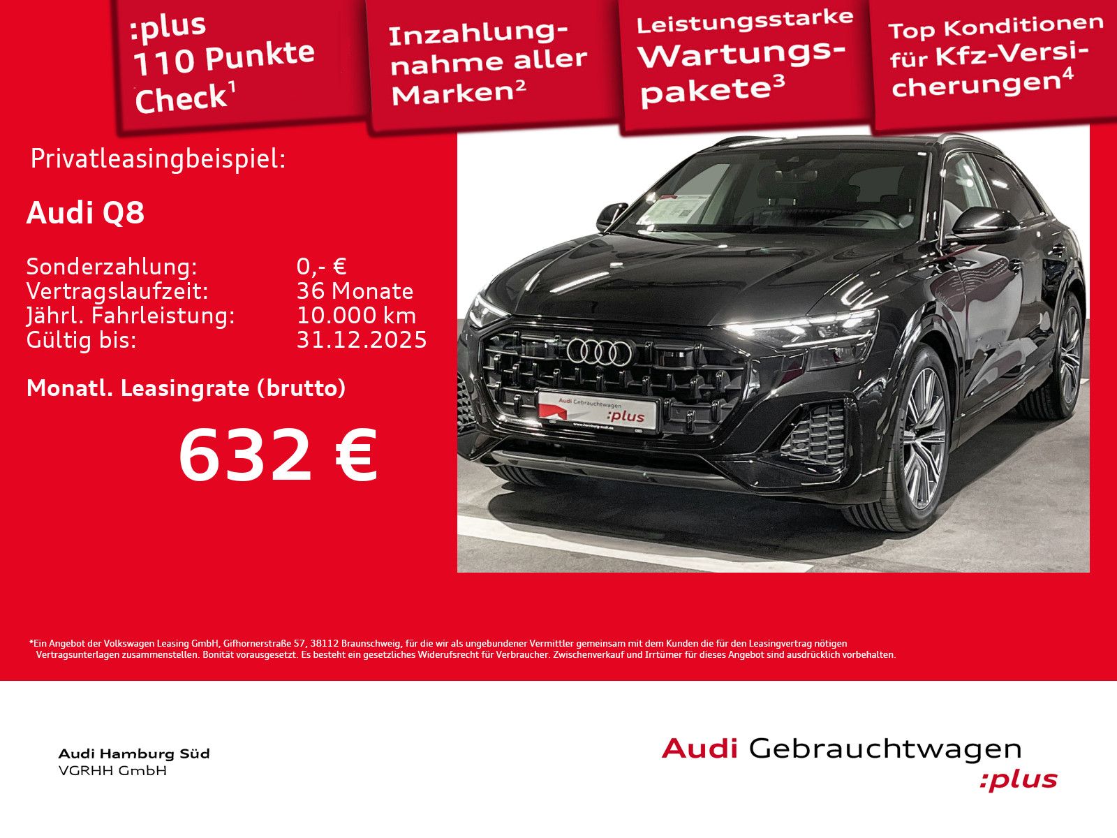 Audi Q8 45 TDI qu. tiptronic HD-MATRIX/ACC/HUD/AHK