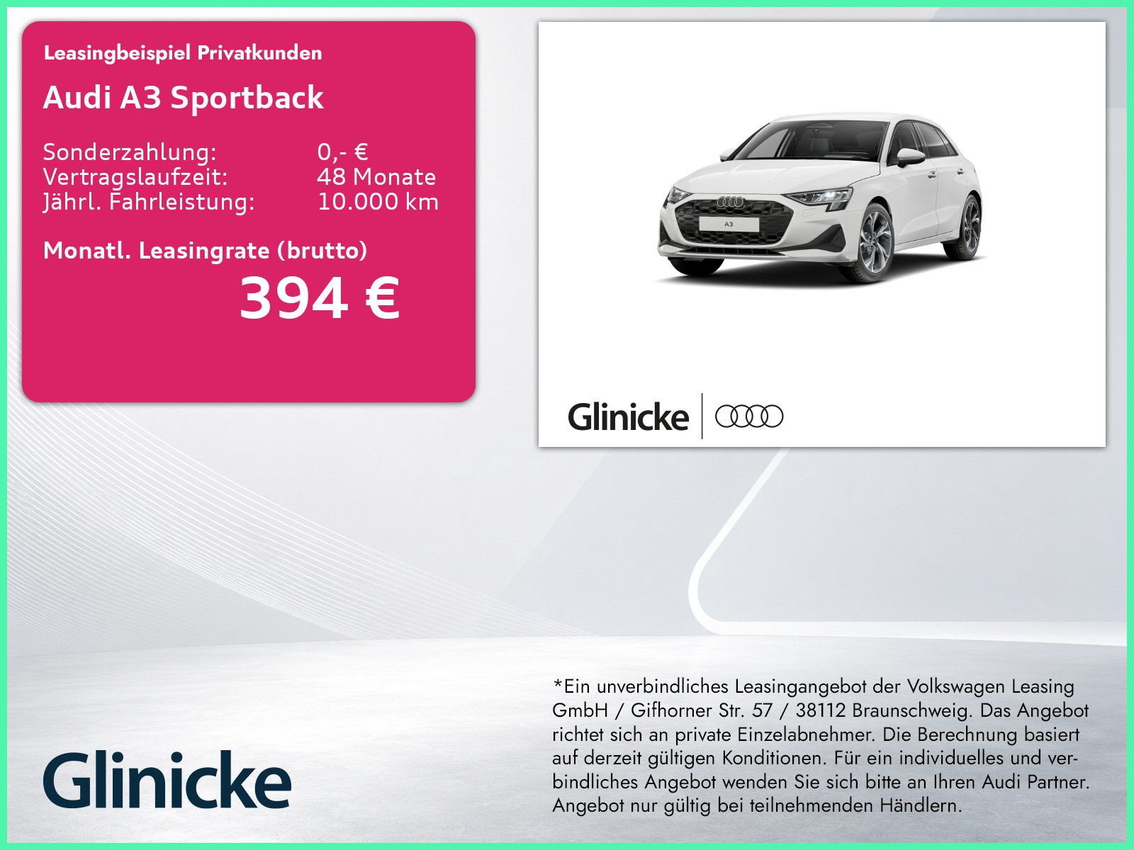 Audi A3 Sportback TFSI 85 kW S tronic