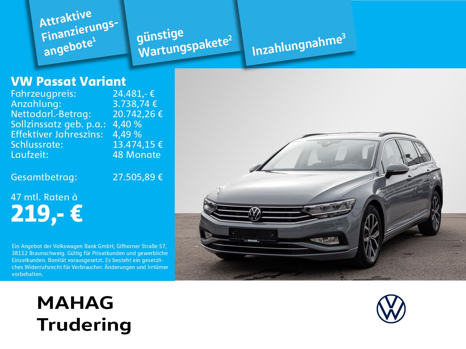 Volkswagen Passat Variant 1.5 TSI BUSINESS Navi LED R-KAM A
