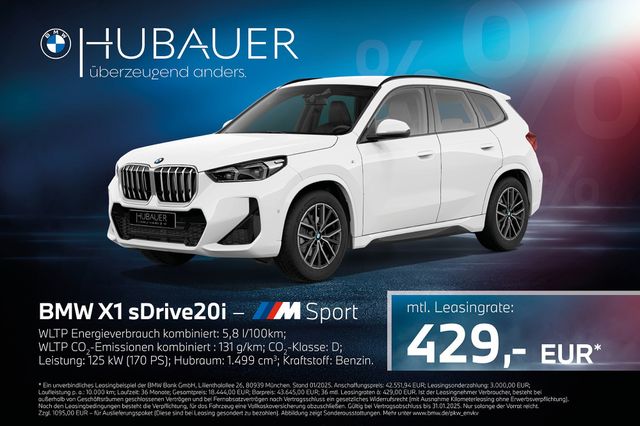 BMW X1 sDrive20i [M Sport, AHK, RFK, SHZ, 18" LMR]