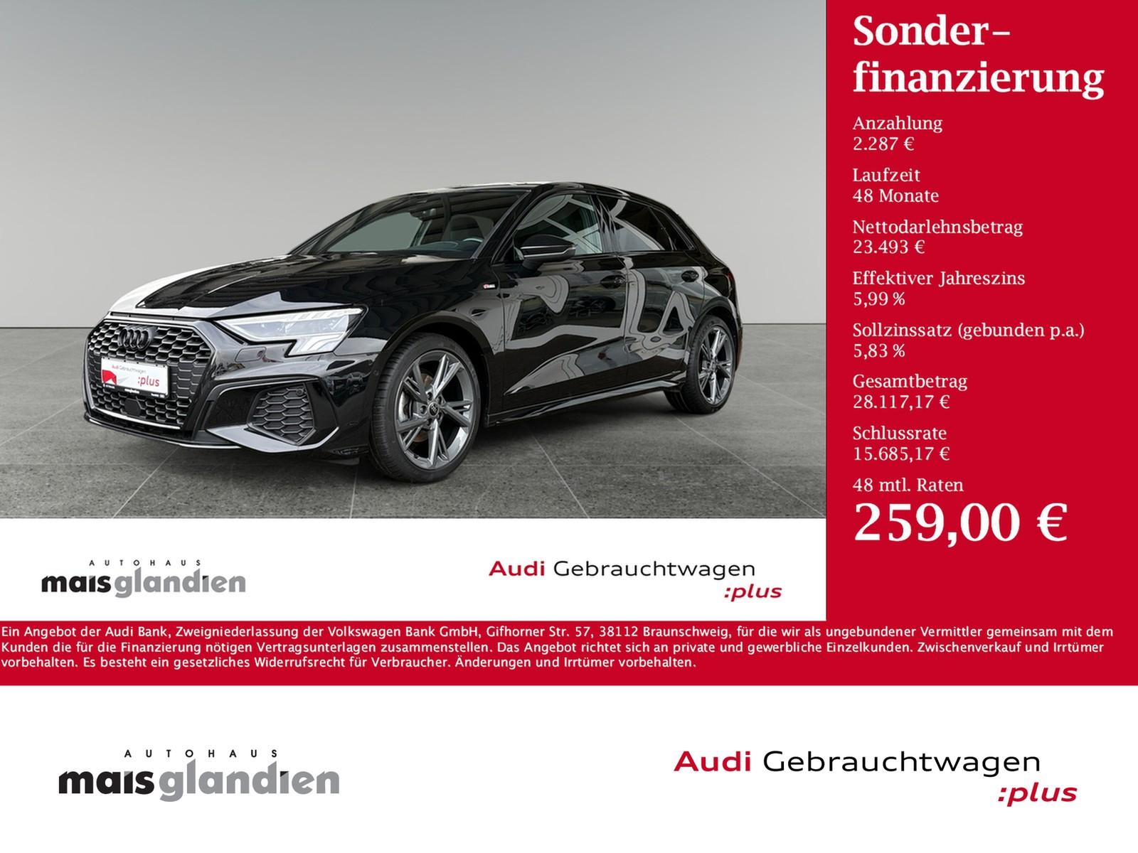 Audi A3 Sportback 30 TFSI 2x S line LED CarPlay Kamer