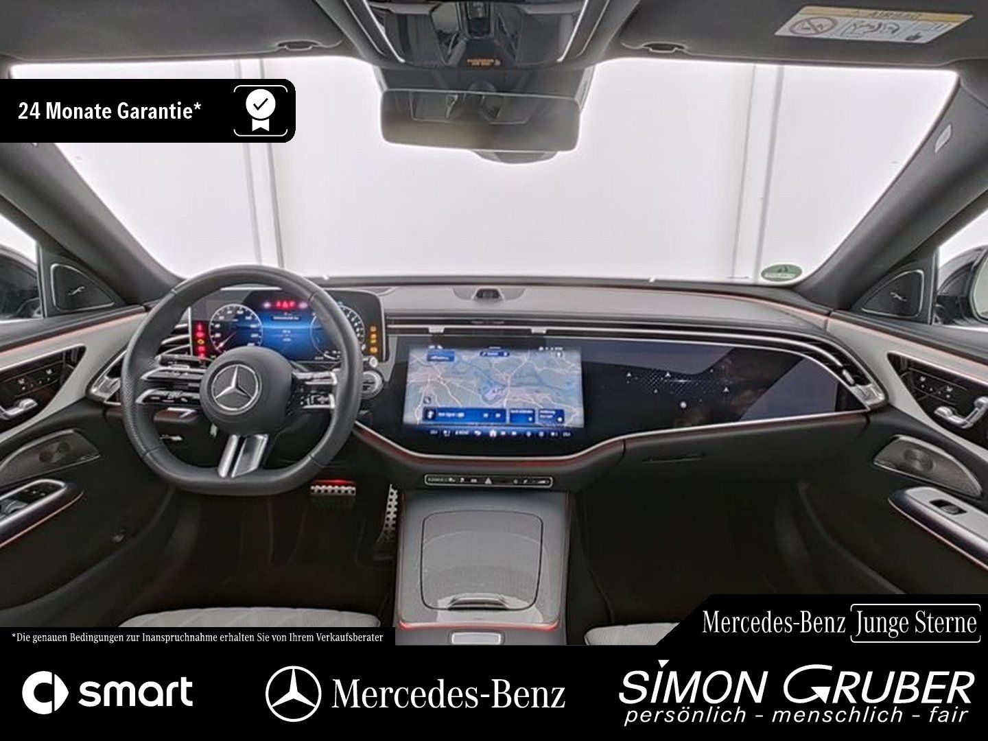 Fahrzeugabbildung Mercedes-Benz E 400 e 4M AMG Pano Airmatic Superscreen Nappa