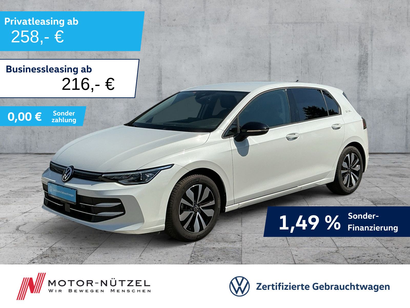 Volkswagen Golf VIII 1.5 eTSI DSG GOAL MATRIX+NAVI+AHK+ACC