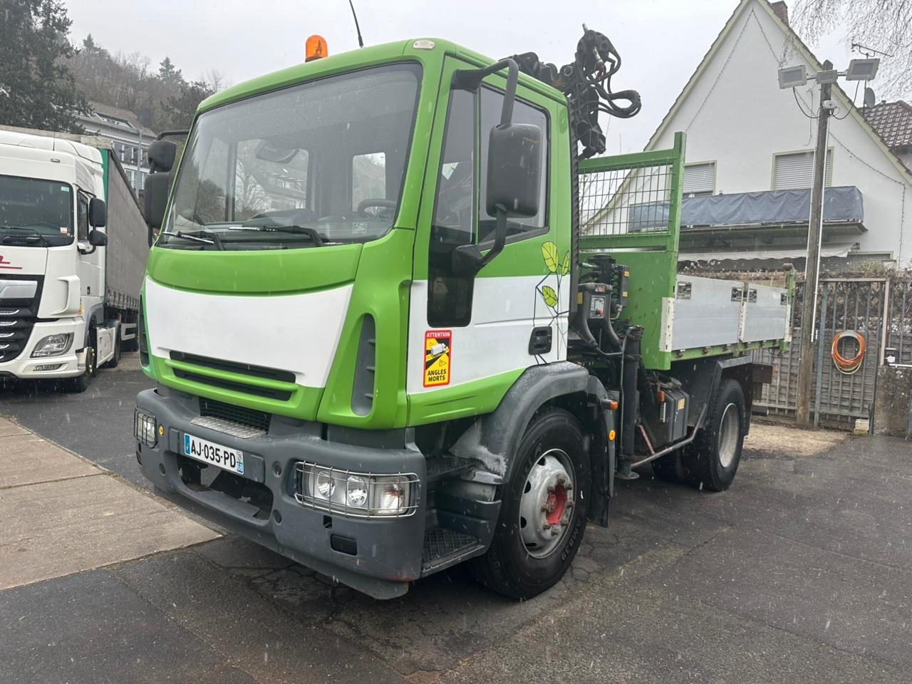 Iveco ML150E24K Kipphydraulik + Hiab Kran