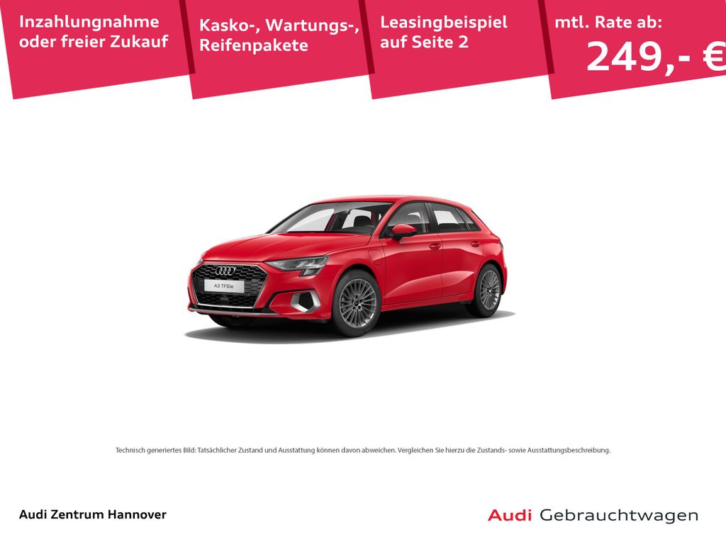 Abbildung Leasingangebot Audi A3 40 1.4 TFSI e-tron Sportback advanced