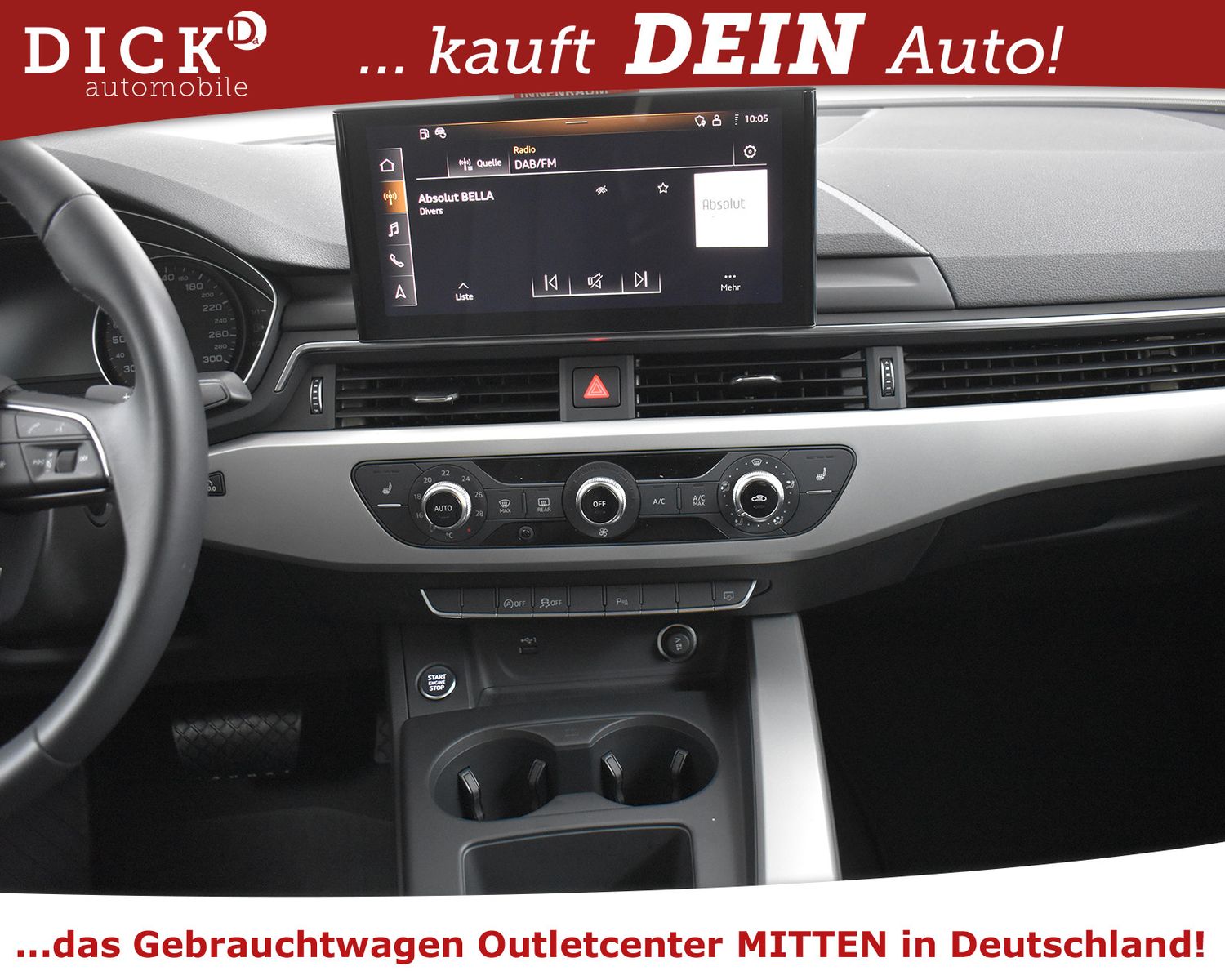 AUDI A4 35d S-Tr. >NAVI+KAMERA+LED+SHZ+DAB+TEMP+17" - Image 14