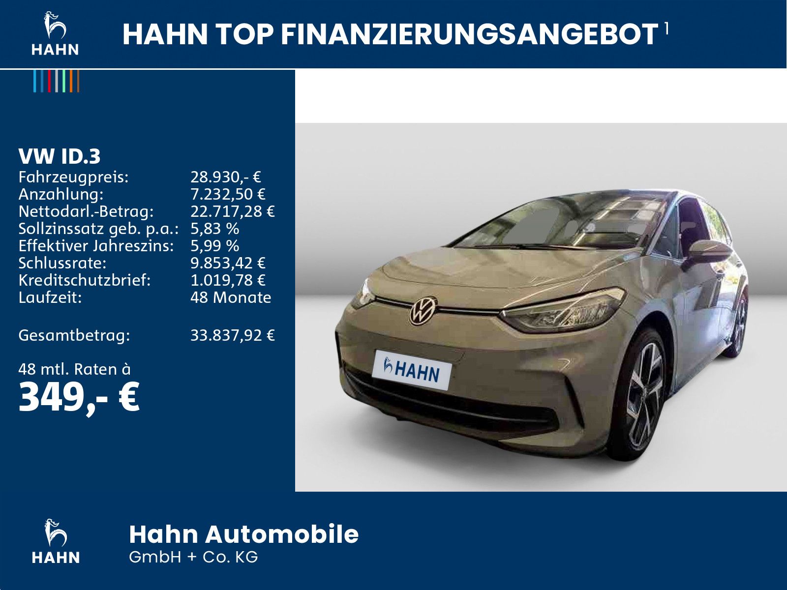 Volkswagen ID.3 Pro Move AHK LED Navi ergo Cam Key ACC 19" imagem 2