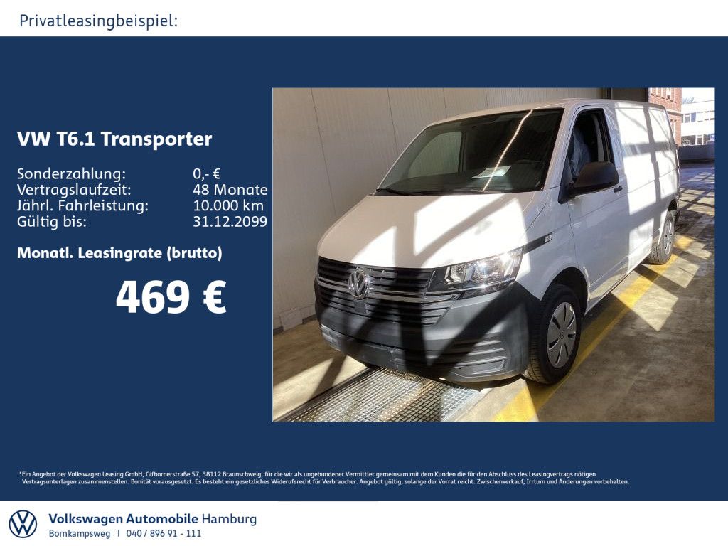 Volkswagen T6.1 Kasten 2.0 TDI ParkPilot Sitzheizung Klima