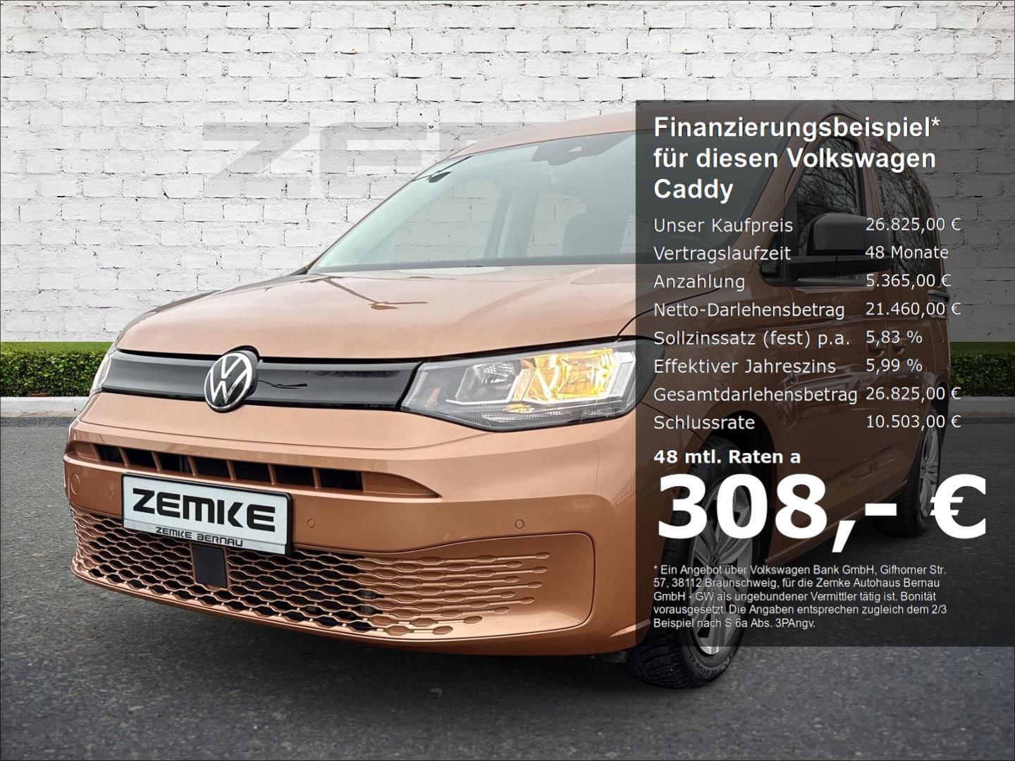 Volkswagen Caddy 2.0 TDI DSG AHK-abnehmbar Navi ACC 2-Zonen