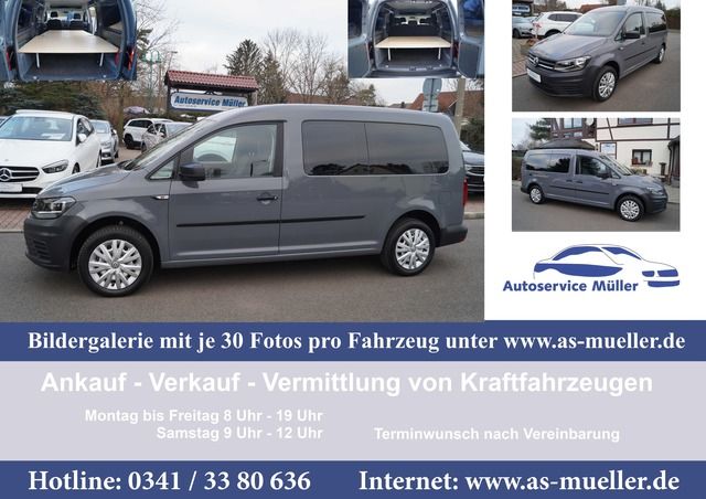 Volkswagen Caddy Maxi 2,0 110kw-Camping-AHK-PDC-Apple-Allwe