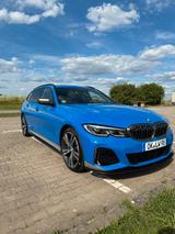 BMW M340d Individuallack., HUD, Laser, elektr. AHK, - mit Diesel-Antrieb: Elektrische Wegfahrsperre, Kombi, mit Klimaautomatik, Elektr