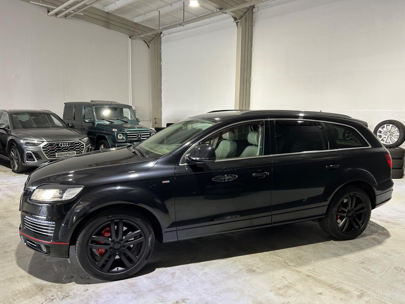 Audi Q7 4.2 TDI V8 quattro S line | 326 ch | BVA | 4 places individuelles | Cuir beige | Suspension pneumatique | GPS | Accès sans clé