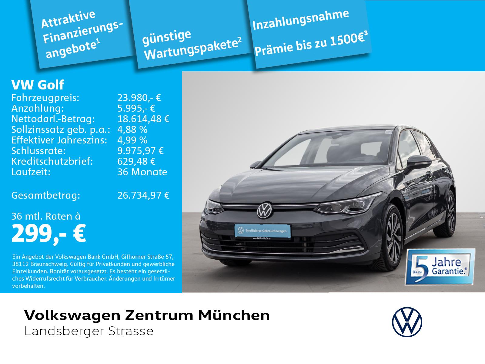 Volkswagen Golf VIII 2.0 TDI Active AHK ACC IQ.LIGHT Navi R