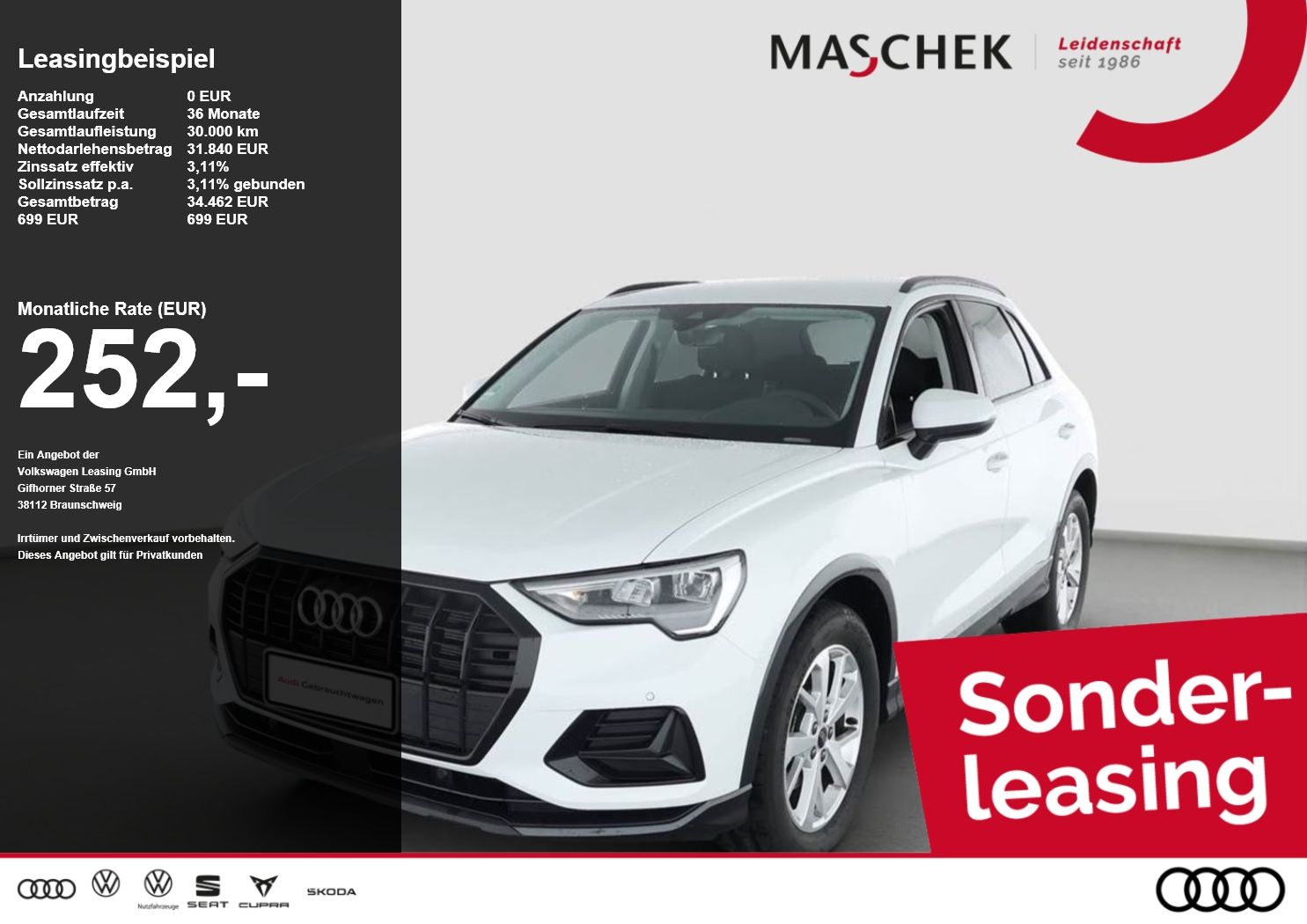 Audi Q3 35 TFSI S tronic AHK Black LM18 ACC
