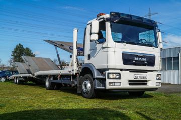 MAN TGM 12.290 Autotransporter+Anhänger Techau 5xPKW