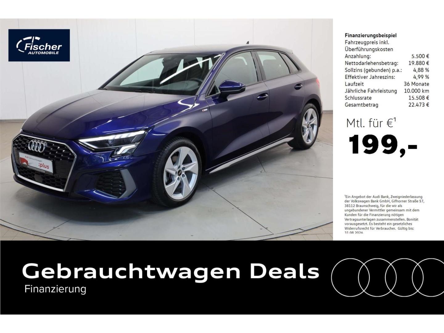 Audi A3 Sportback 30 TFSI S line VIRTUAL/LED/NAV/SH