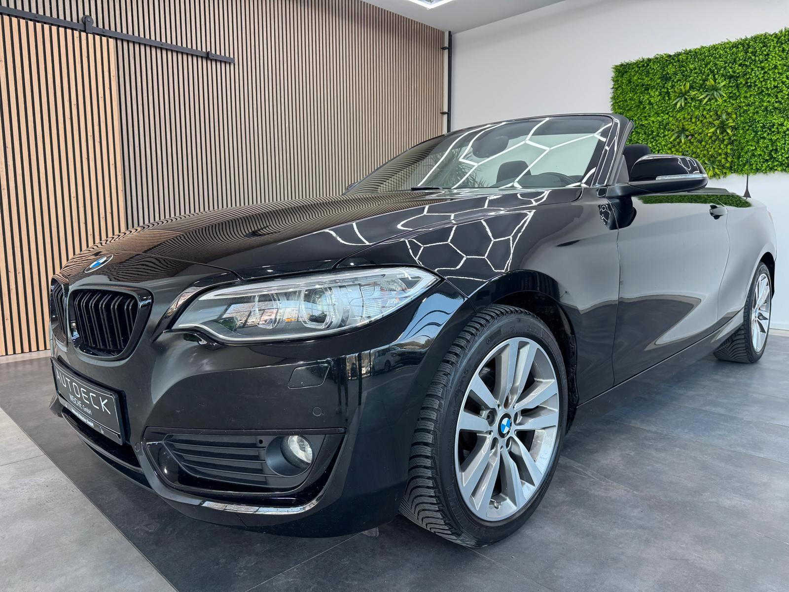 BMW 218d Cabrio Advantage Klima Navi PDC SHZ