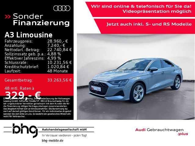 Audi A3 Limousine 35 TFSI Advanced LED/Assist/LED/AMI