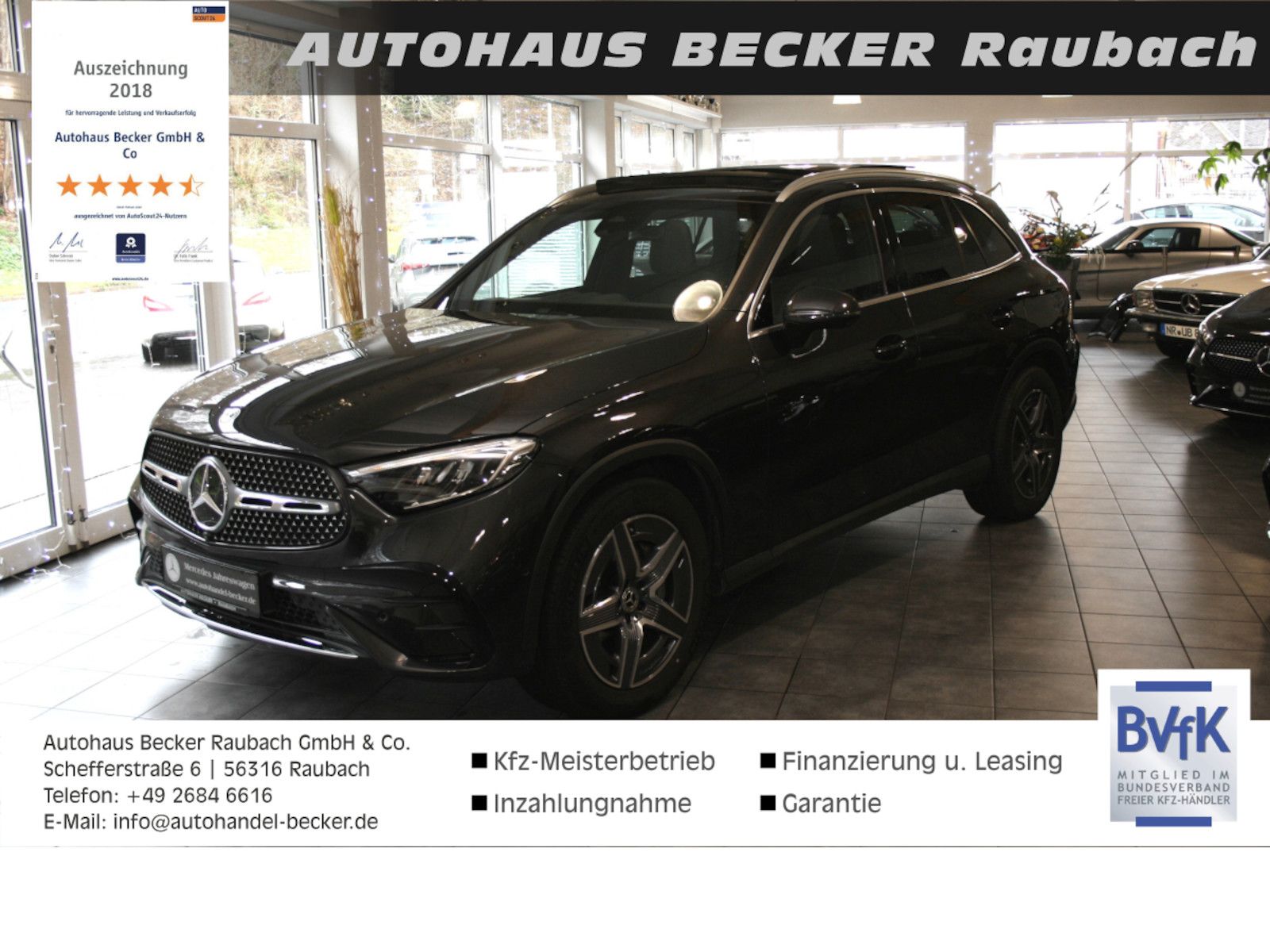 Fahrzeugabbildung Mercedes-Benz GLC 200 4M AMG Line Plus *AHK*Memory*Distronic*