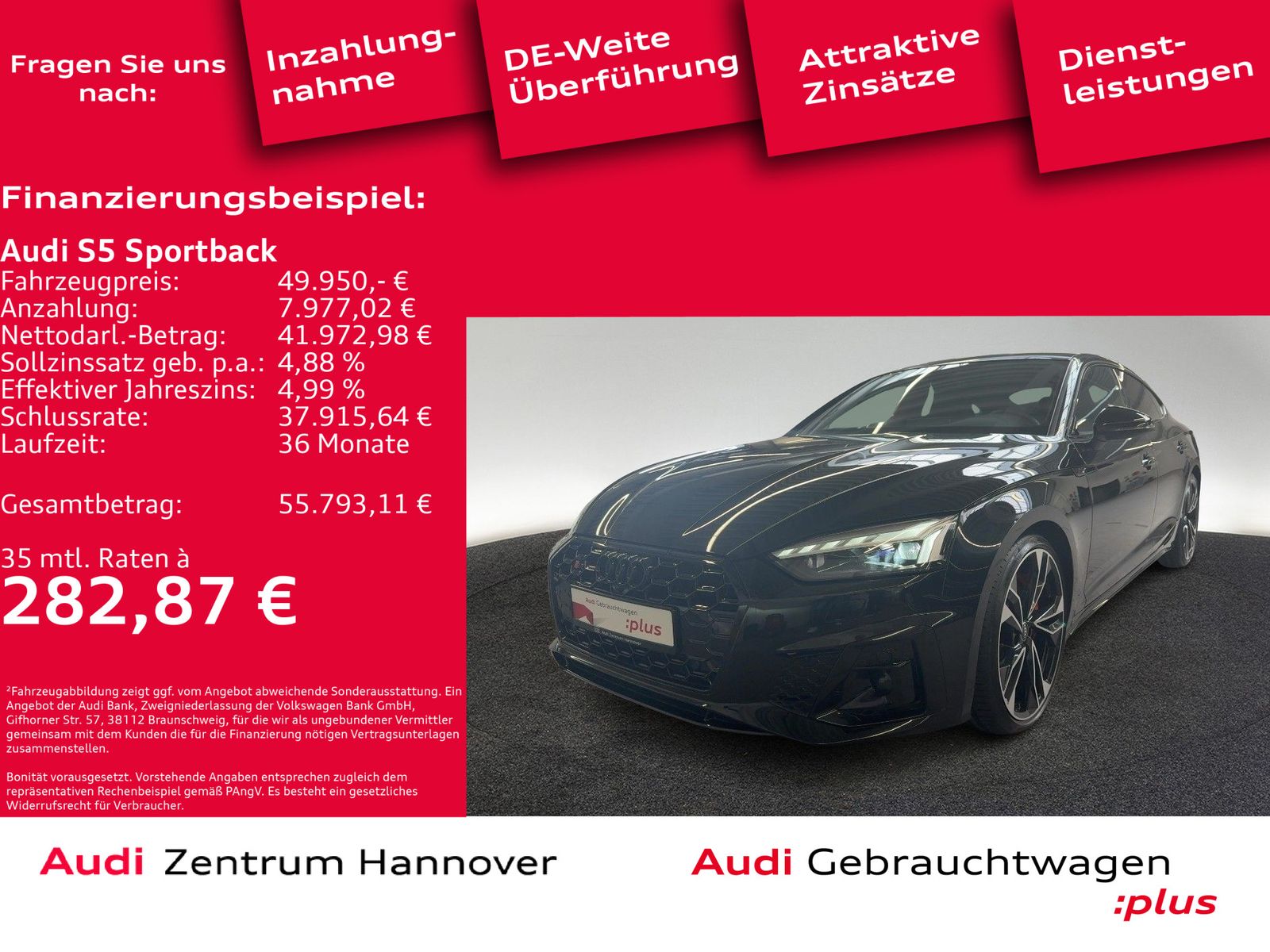 Audi S5 Sportback 55 TDI qu. competition edition Pano