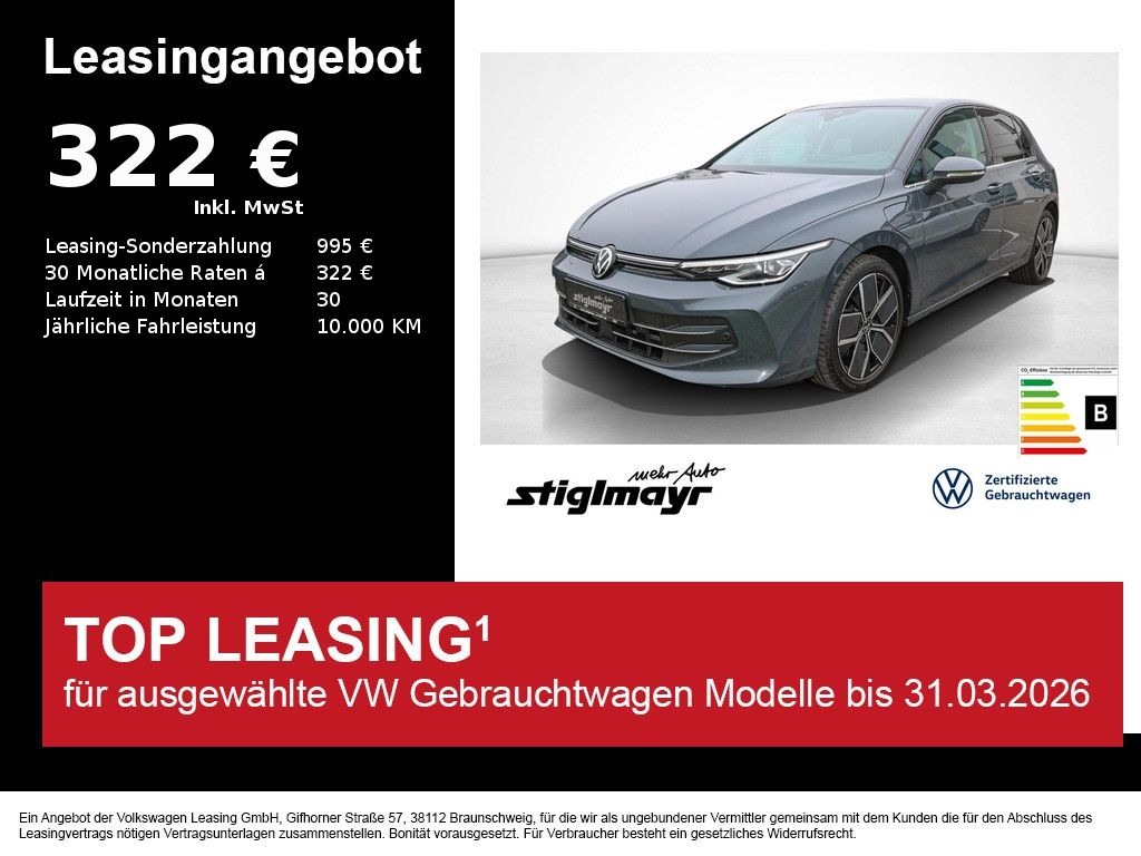 Volkswagen Golf VIII Style 1.5 eHybrid ACC+AHK+HUD+IQ-LIGHT