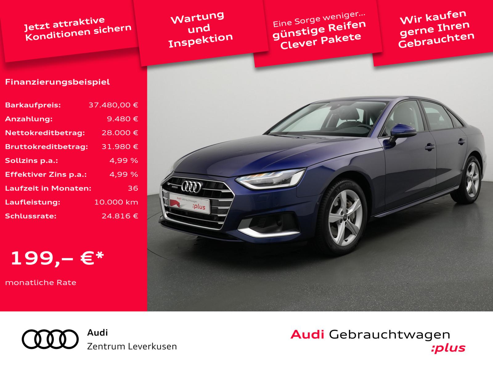Audi A4 quattro PANO MATRIX LEDER AHK NAVI KAM 360°