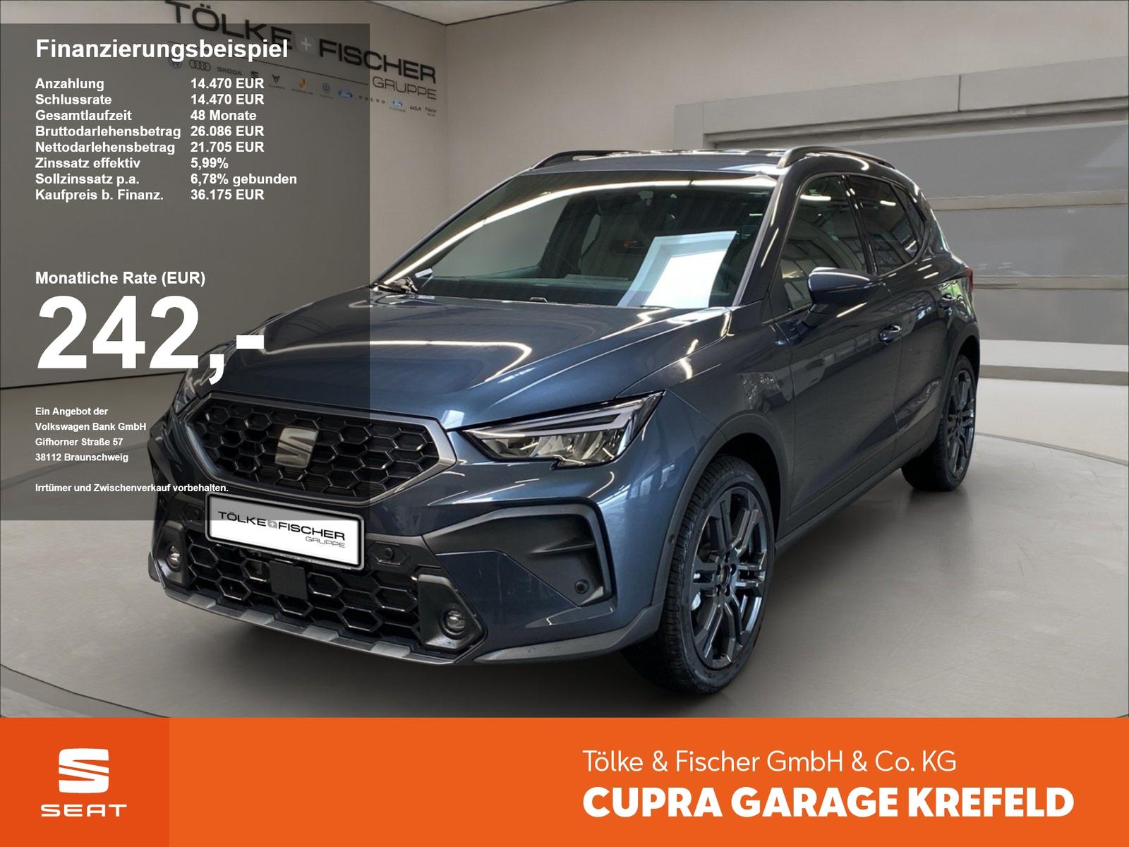 Seat Arona 1.5 TSI FR ACC AUT Kam. Navi Sportp. LED
