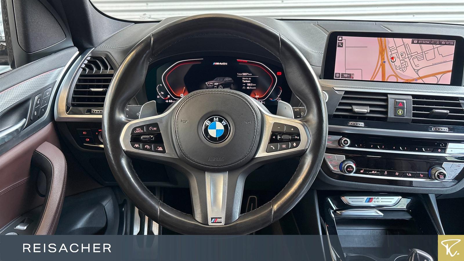 BMW X3 M40i LCProf AHK ACC RFK LM21" HUD eSitz+Mem