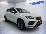 Seat Ateca 1.5 TSI DSG FR NAVI RFK ACC LKH LED PANO - : Weiß, Teilleder