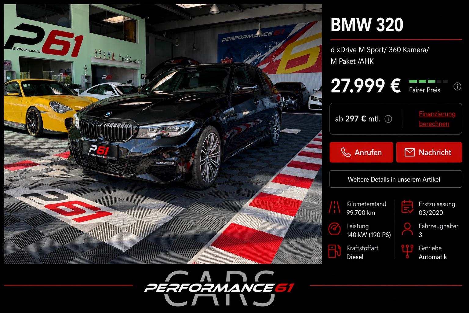 BMW 320 d xDrive M Sport/ 360 Kamera/ M Paket /AHK