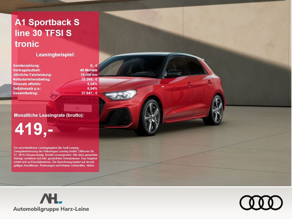 A1 Sportback S line 30 TFSI S tronic 2xKlima ACC