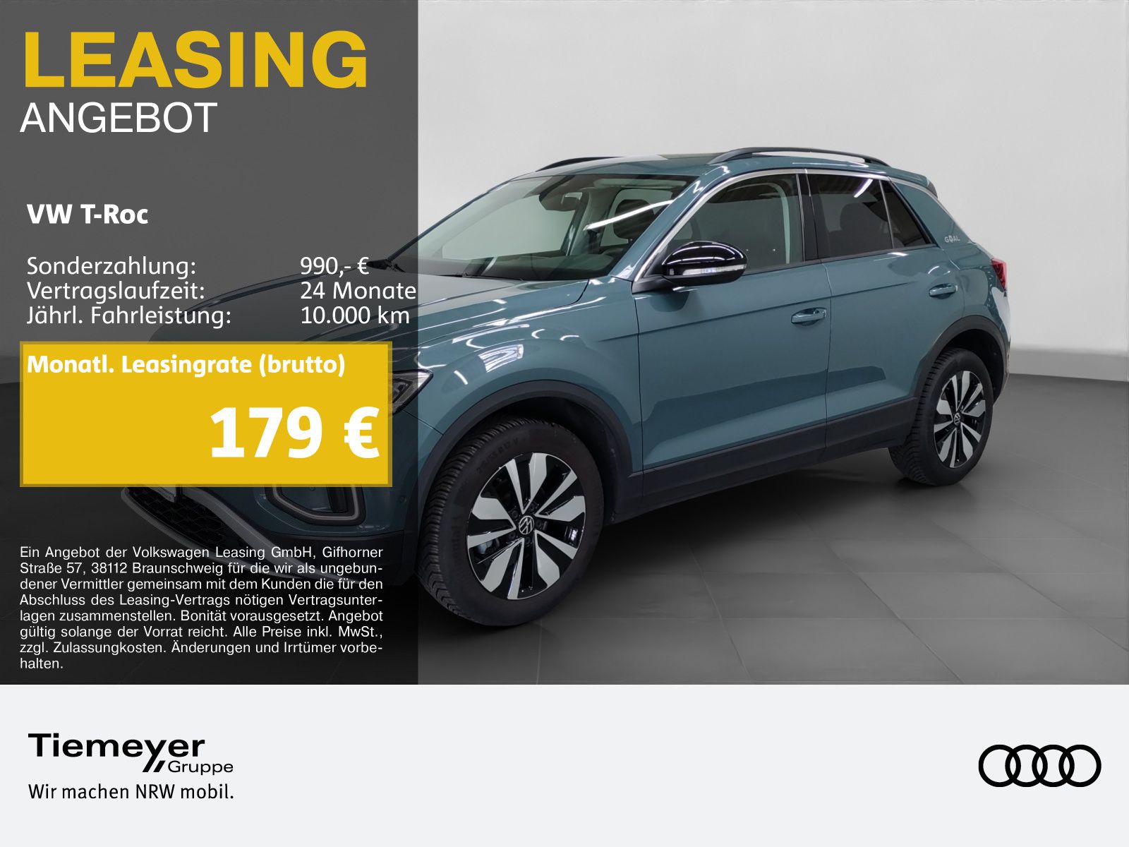 Volkswagen T-Roc 1.0 TSI GOAL LED PDC NAVI SITZHZG